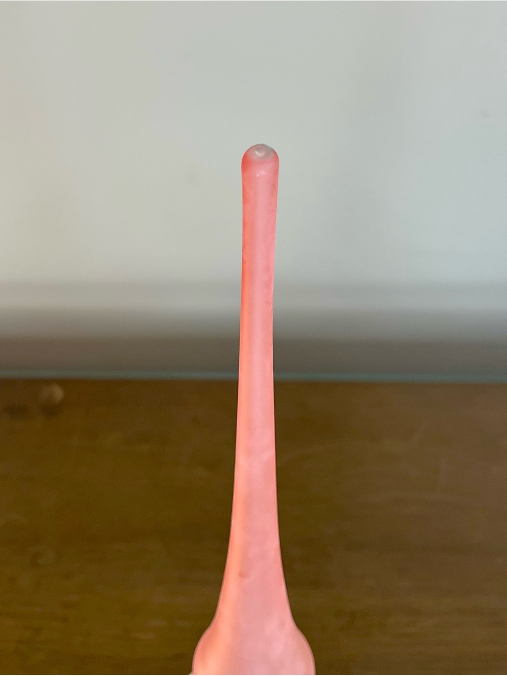 Vintage Christmas Tree Topper Blown Glass Finial Pink-Mica Glitter- WGermany MCM - Picture 8 of 16